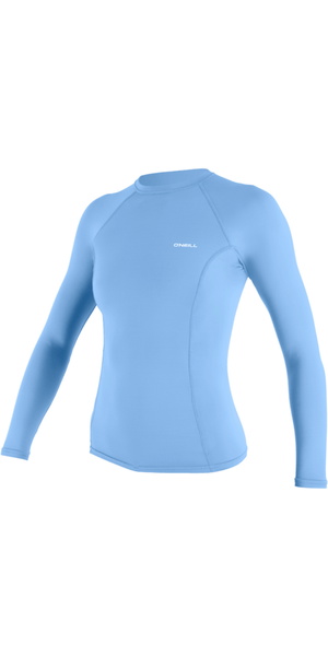 2026 O'Neill Mujer Basic Skins Camiseta De Lycra De Manga Larga 5718 - Azurine